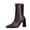 Brown, variant on Mid Calf Boots Women Square Toe Chunky Heel Dress Shoes For Women Winter Warm Boots with Side Zipper Indoor Outdoor Daily Wear