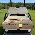 thumbnail image 2 of KUIFORTI Cute Starfish Golf Cart Seat Blanket Covers Summer Outdoor Anti-hot Club Car Blanket Breathable Fashion Compatible with EZGO and More 2 Person Seats Golf Carts, 2 of 7