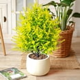 thumbnail image 3 of Artificial Plants Outdoor Pointed-Leaf Lavenders Ground Stake 45cm Tall Faux Spike for Garden Patio Decor, 3 of 6