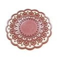 thumbnail image 4 of CRILSTYLEO 4Ud Posavasos Redondos Antideslizantes De Silicona Con Patrón Decorativo De Encaje, 4 of 8