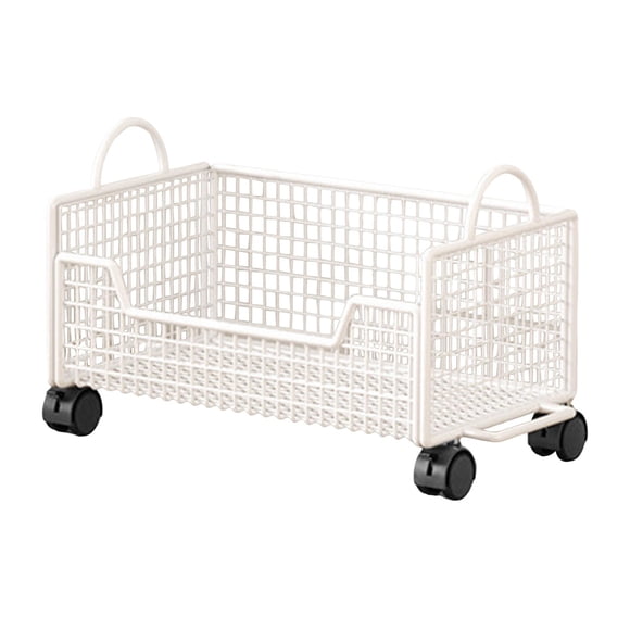 GUOOL Rolling Book Cart Utility Cart for Bag Craft Daily Items Pantry Drinks Snack White