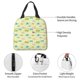 thumbnail image 4 of Fotbe Armadillo Floral Bolsa Térmica con Estampado y Forro de Aluminio Grueso Bolsa de Almuerzo con Bolsillo Frontal para Hombres y Mujeres, Ideal para Trabajo, Escuela, 4 of 8