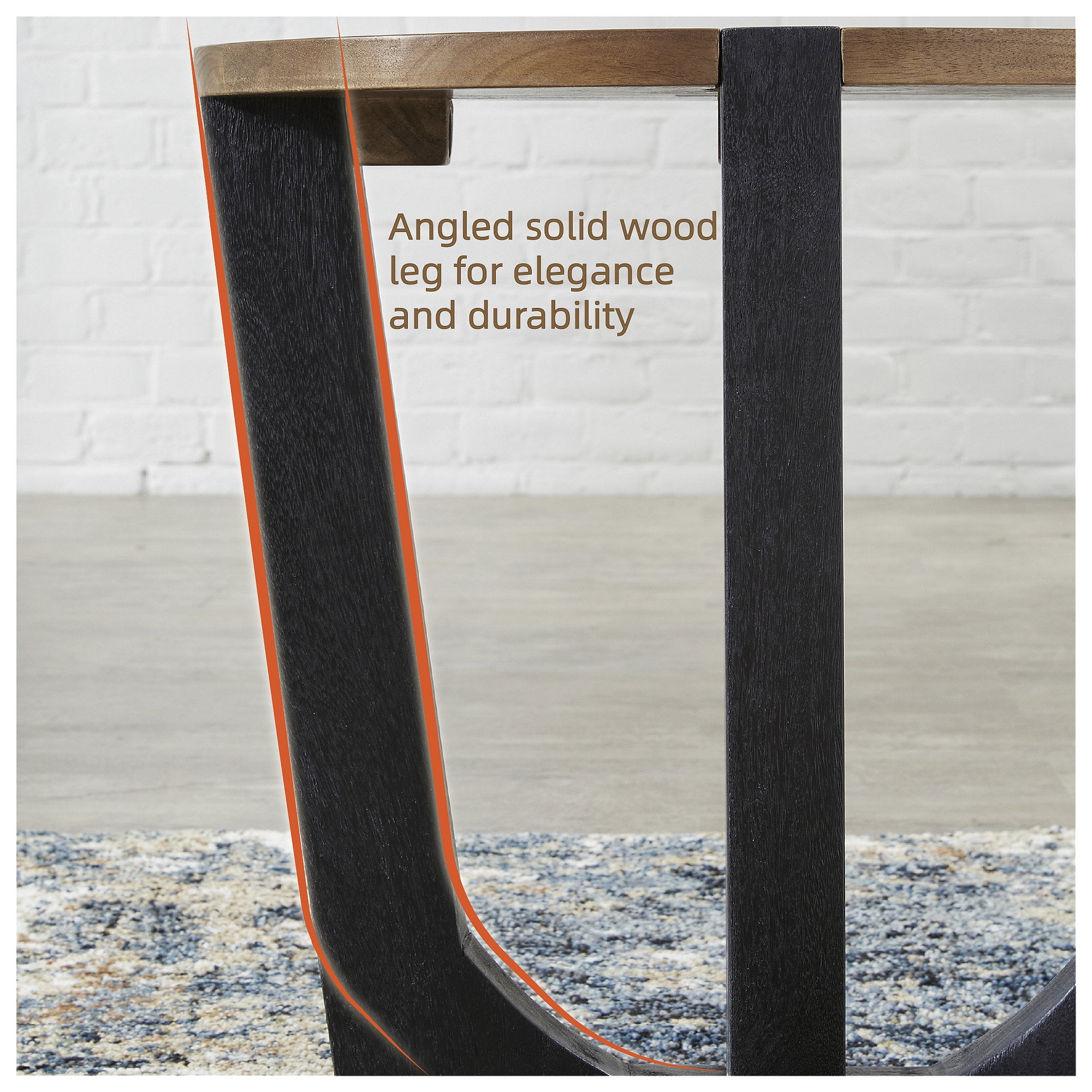 Signature Design by Ashley Hanneforth End Table, Brown & Black