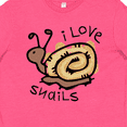 thumbnail image 4 of Inktastic I Love Snails Youth T-Shirt, 4 of 5