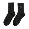 thumbnail image 2 of MSJUHEG Socks for Women,Running Socks,Fuzzy Socks,Womens Ankle Socks,Crew Socks for Women,Cute Socks Embroidery Warm Socks Women's Thick Socks Black One Size, 2 of 4