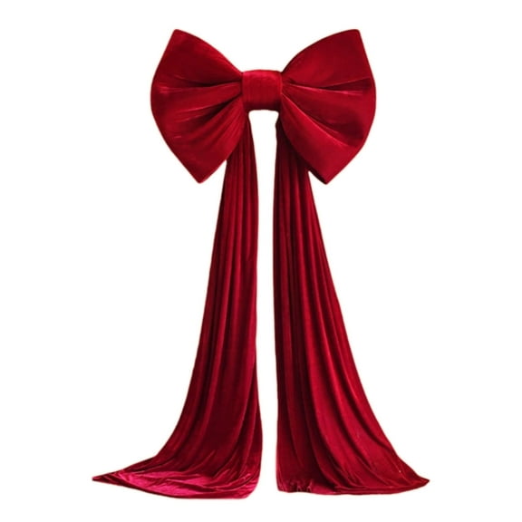 COOLHOOD Oversized Red Plushie Bow Decoration For Weddings And Parties Backdrop Christmas Tree Wall Decoration Ormanent Ribbon