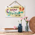 thumbnail image 5 of CounterArt "If It Involves Wine" Hanging Wood Wall Sign 9.5” x 5.75”, 5 of 7