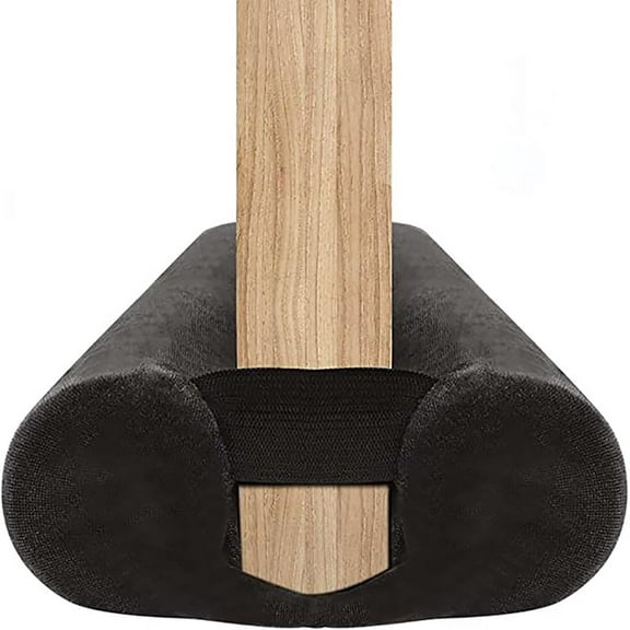 Door Draft Stopper for Doors 29-35" No Adhesive Draft Stopper for Bottom of Door Draught Excluder Under Door Wind Blocker Reduce Noise Draught Excluder Sweep Sound Proof(Black)