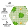 thumbnail image 3 of Honeii St Patrick's Day11 print Leather Coaster Set of 4, ideal for safeguarding your furniture from drinks spills and effortless cleanup-Hexagon, 3 of 6