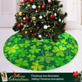 thumbnail image 6 of St. Patrick''s Day Tree Skirt Clover Christmas Tree Skirt for Holiday Party Decoration 48 Inch, 6 of 6