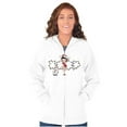 thumbnail image 3 of Santa Betty Boop Christmas Lights Women Plus Size Zipper Hoodie Brisco Brands 2X, 3 of 5