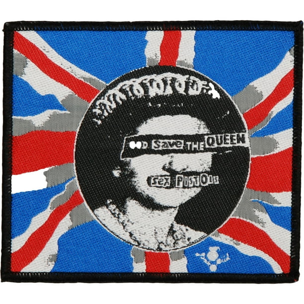 Sex Pistols Men S God Save The Queen Screen Printed Patch Black Walmart Com Walmart Com