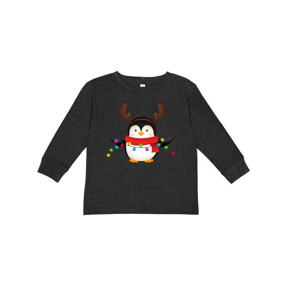 Inktastic Penguin Xmas Boys or Girls Long Sleeve Toddler T-Shirt