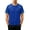 Blue, variant on hoksml Men's Mesh Athletic Raglan Short Sleeve T-Shirt, Contrast Stitch Quick Dry Sports Tee, Light Airy Workout Top in Multiple Colors