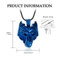 thumbnail image 5 of Viking Wolf Head Urn Necklace for Ashes for Men Cremation Jewelry Keepsake Urn Jewelry for Human Ashes/Pet Ashes, 5 of 6