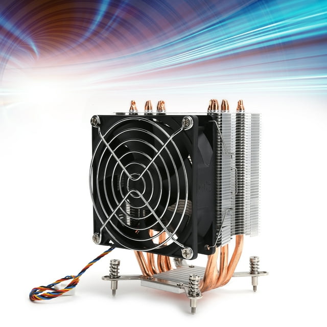Enfriador De CPU, 4 Tubos De Cobre De Calor Disipador De Calor Para Computadora Área Grande Viento Fuerte Para 1150 Para 1366 Para LGA2011