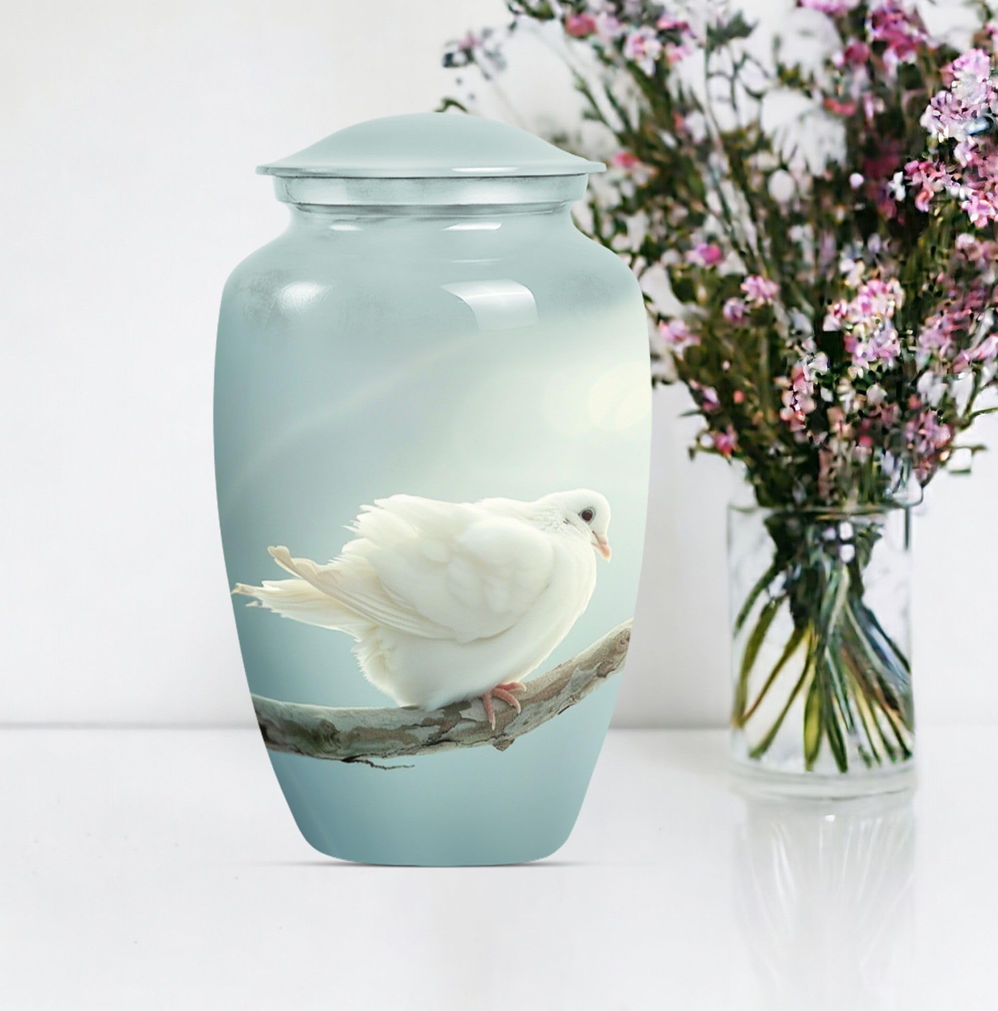 SUBSH Dove Urn, Urn for Human Ashes, 10 Inch Urn, Funeral Urns for Ashes, Large Urns for Human Ashes, Pet Urns, Cremation Urns, Urns for Ashes Adult Male, Urns for Human Ashes