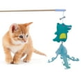 thumbnail image 1 of Cat Teaser Wand Interactive Strawberry Dinosaur Kitten Teaser Toy Cat Bell Wand, 1 of 10