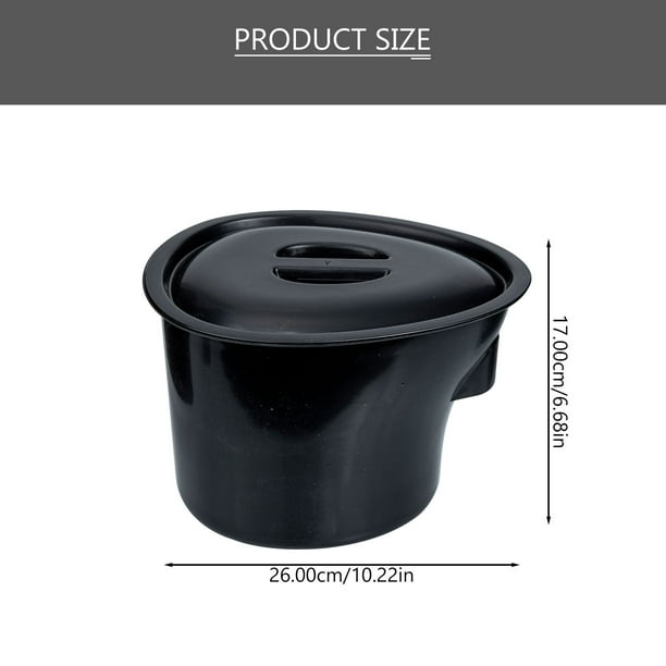 Chamber Pot Plastic Spittoons Urine Bedpan with Lid for Elderly Kids