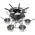 thumbnail image 1 of OUNONA 1 Set of Melting Fondue Set in Black for Cheese Fondue at Home Cooking Events, 1 of 8