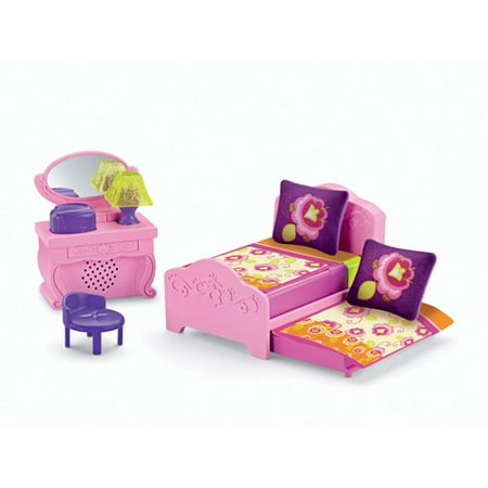 Fisher-Price Dora the Explorer Playtime Together Deluxe Bedroom Dollhouse Furniture