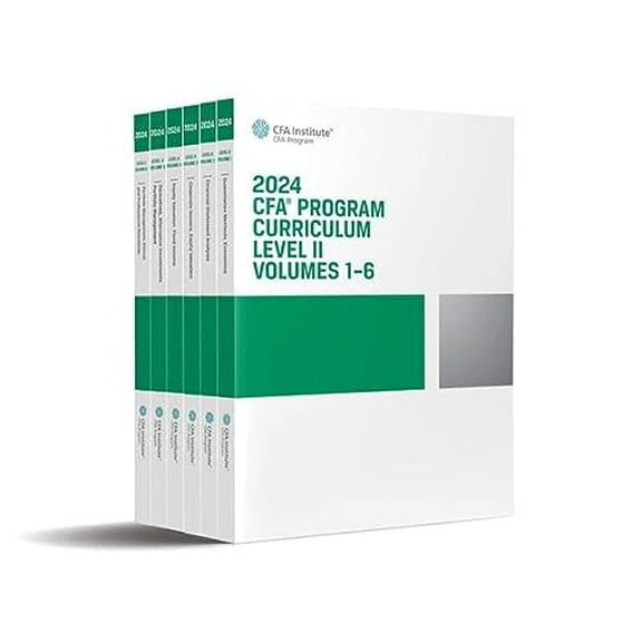 Pre-Owned 2024 CFA Program Curriculum Level II Box Set, Volumes 1 - 6 (Cfa Institute Program), 9781953337689, 1953337686, Paperback, 1 edition