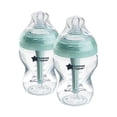 thumbnail image 1 of Tommee Tippee Biberons pour Bébé, Biberon Anti-Colique Avancé avec Tétine Imitant le Sein à Débit Lent, 2x9oz Biberons, 0m+, Auto-Stérilisant, 1 of 6