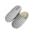 thumbnail image 2 of Winter Women Warm Cotton Striped Slippers Furry Soft Plush Shoes Non-slip Home Indoor, 2 of 5