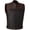 PaisleyOrange, variant on SOA Men's Leather Armor Motorcycle Vest - 100% Genuine Cowhide Biker Vest Black XL