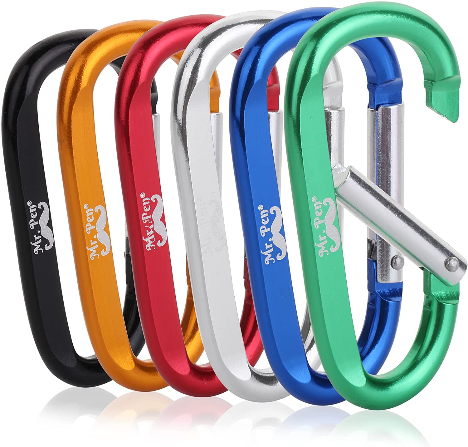 5X Aluminum'Alloy Carabiner D-Ring Key Chain Keychain Clip Hook Buckle OutdoorDP 