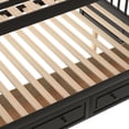 thumbnail image 7 of Newest Full over Full Bunk Bed with Drawers, Convertible to 2 Separate Beds - Solid Pine MDF, Espresso Finish, Fence Guardrails, for Teens Room​, 7 of 7