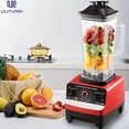 thumbnail image 3 of Vertical red blender, professional food processing machine, 2L household multifunctional food processing machine with stainless steel blades, suitable for meat, ice cubes, and fruits, 3 of 9