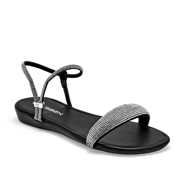 SANDALIA PLANA CLASBEN PLATEADO 141189