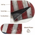 thumbnail image 6 of Western American Flag Round Area Rug 6Ft Washable Circle Rugs for Bathroom Office, Red White Striped Vintage Non-Slip Carpet Floor Mats Indoor Outdoor Carpet Runner Aesthetic Home Decor, 6 of 8