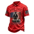 thumbnail image 2 of 9/11 25th Anniversary Shirt Polo Shirts for Men 911 We Will Never Forget Memorial Anniversary Patriotic Mens T-Shirts Red 4XL, 2 of 4