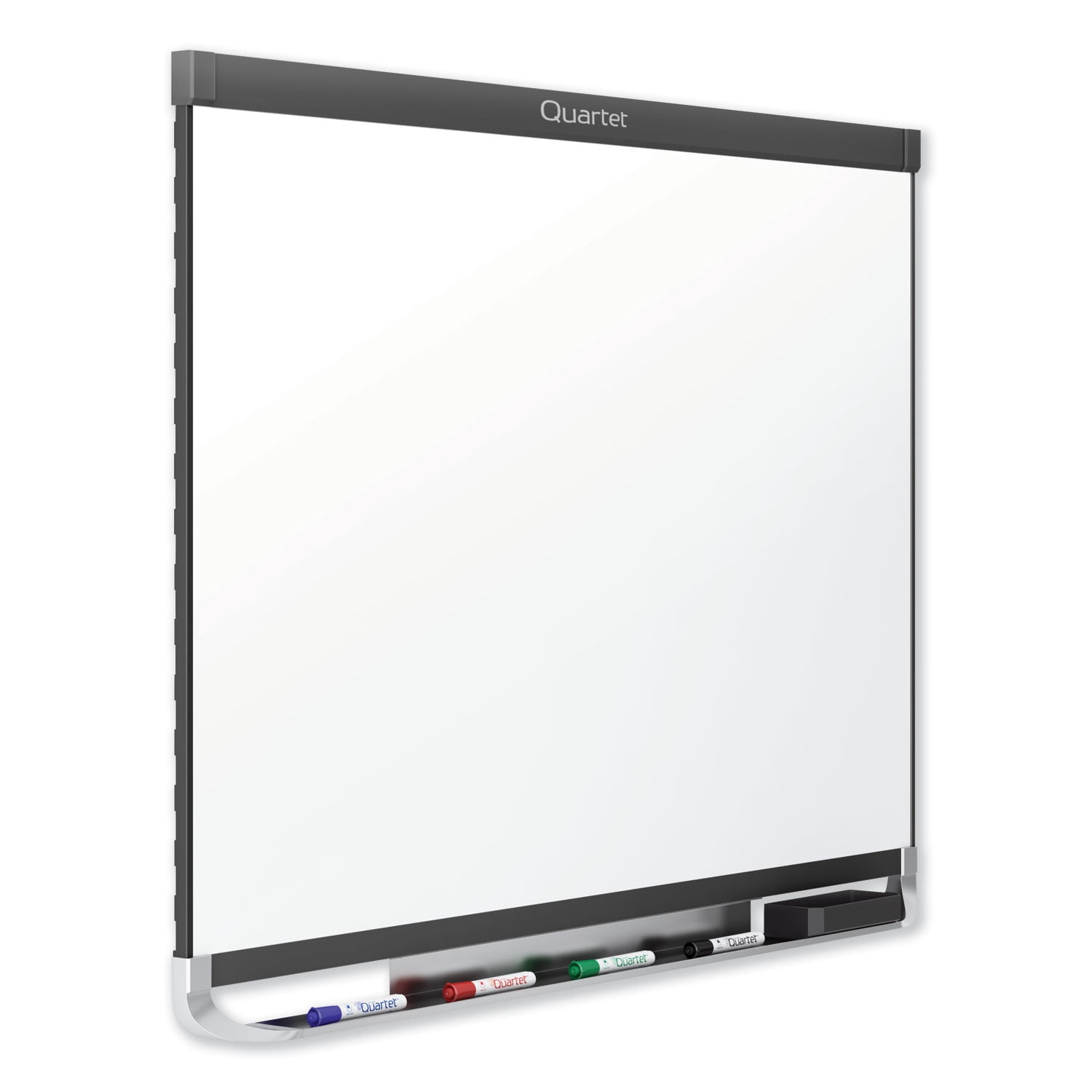 Quartet Prestige 2 DuraMax Porcelain Magnetic Whiteboard, 8' x 4', Graphite Finish Frame