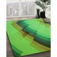 thumbnail image 2 of Ahgly Company Indoor Rectangle Patterned Dark Lime Green Area Rugs, 8' x 10', 2 of 6