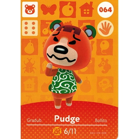Animal Crossing Happy Home Designer Amiibo Card Pudge