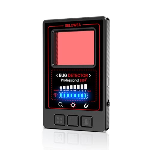 Open Box SELOWEA HIDDEN CAMERA DETECTORS SPY CAR GPS TRACKER PORTABLE RF S119 - BLACK