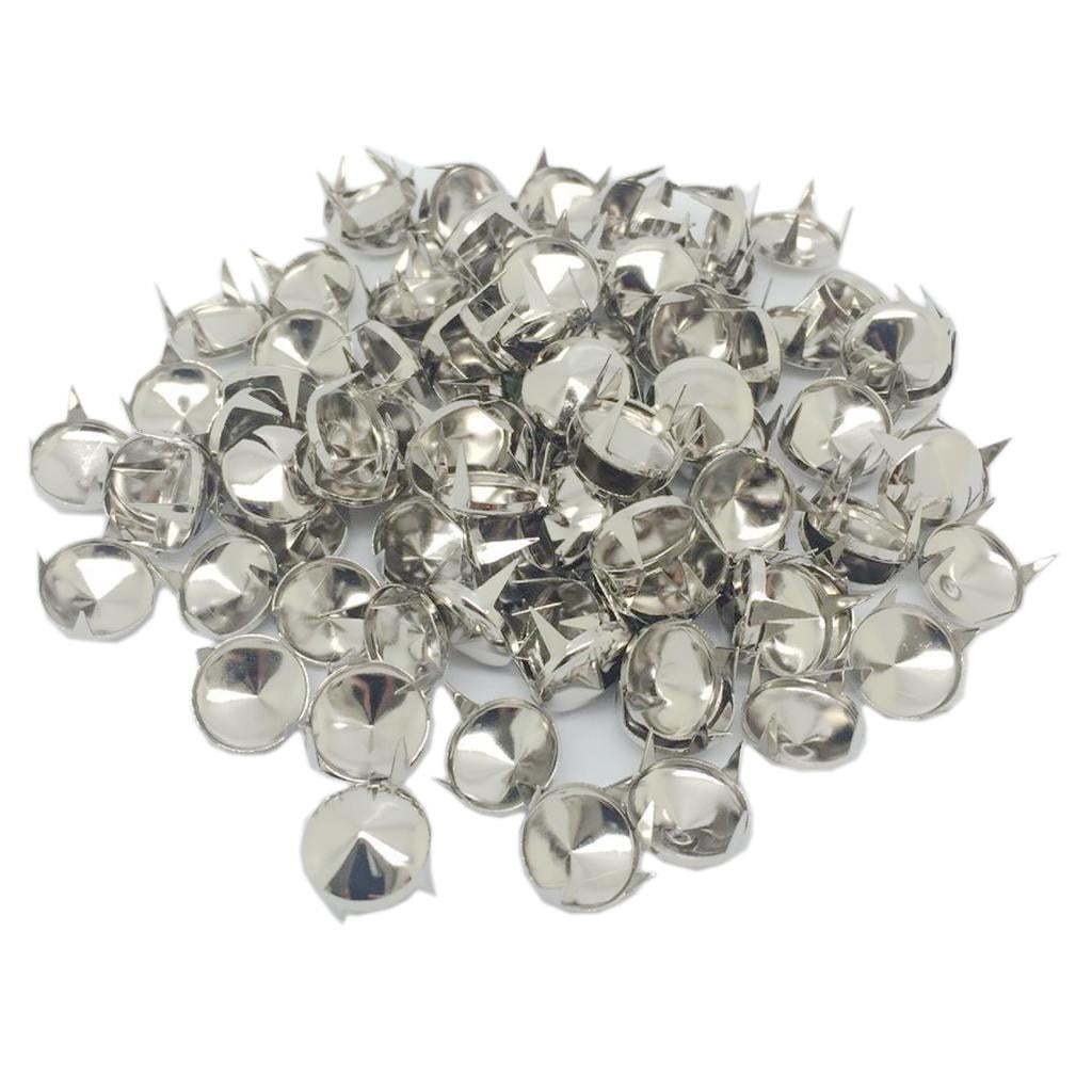 100 Pieces Round Rivets Decorative Rivets Leather Rivets Pyramid Rivets ...