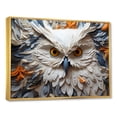 thumbnail image 2 of Designart "Wisdom In The Eyes Of Owls I" Animals Owl Floater Framed Canvas Prints, 2 of 5