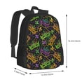thumbnail image 3 of Daiia Mardi Gras Surface Backpack for Men and Women -Durable Backpack Large Capacity, Water-Resistant Bag with Adjustable Straps and Laptop Compartment, 3 of 9