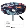 thumbnail image 4 of Haiem Flowers ad Butterflies Cushion Round Bar Chair Seat Cover Bar Chair Cushion Covers Elastic Washable Bar Chair Cover,Protects from Scratches and Stains-13 inch, 4 of 7