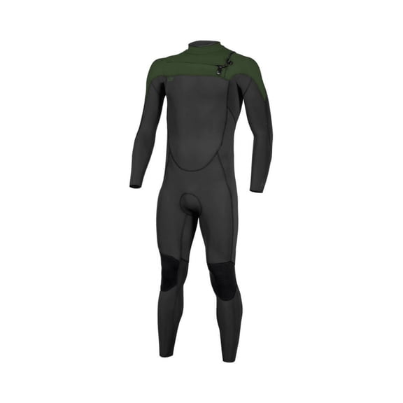 O'Neill Men's Ninja 3/2mm Chest zip Full Wetsuit M-Short Black/dark olive