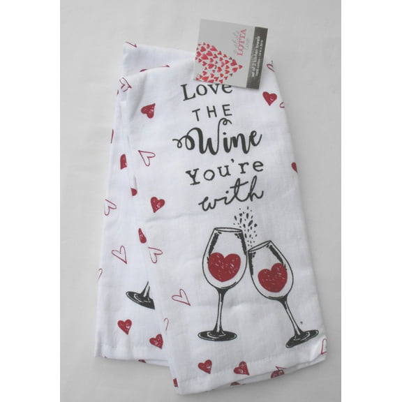 LOVE THE WINE YOU'RE WITH - 2 PACK KITCHEN TOWELS