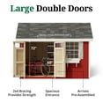 thumbnail image 4 of Little Cottage Co. 10x12 Colonial Pinehurst Shed with Operable Window, Outdoor Wood Storage Do-It-Yourself Precut Kit, 4 of 13