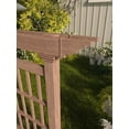 thumbnail image 3 of Vita 80" x 90" Colonial Composite Vinyl Trellis and Privacy Screen, Brown, VA84051, 3 of 7