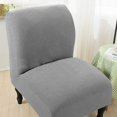 thumbnail image 5 of Chair Covers High Stretch Armless Chair Covers for Living Room Luxury Thick Velvet Chair Slipcovers Modern Furniture Protector with Elastic Bottom, Machine Washable, 5 of 6