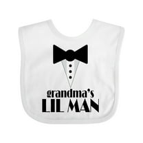 Inktastic Grandma's Lil Man Boys Baby Bib