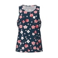 thumbnail image 4 of Fotbe Cherry Blossoms Pattern Men's Quick Dry Workout Tank Top Gym Muscle Tee Fitness Bodybuilding Sleeveless T Shirt Breathable Workout Shirt-XX-Large, 4 of 9